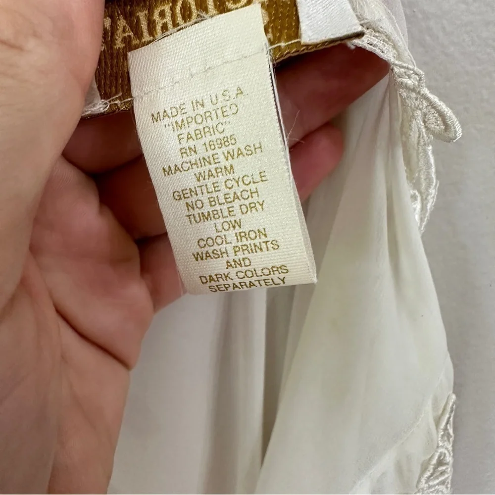 Victoria's Secret Vintage Gold Label Ivory Sheer Lace Lingerie Robe Medium